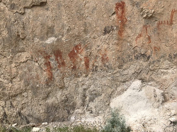 Petroglyphs in canyon, near Caliente, NV